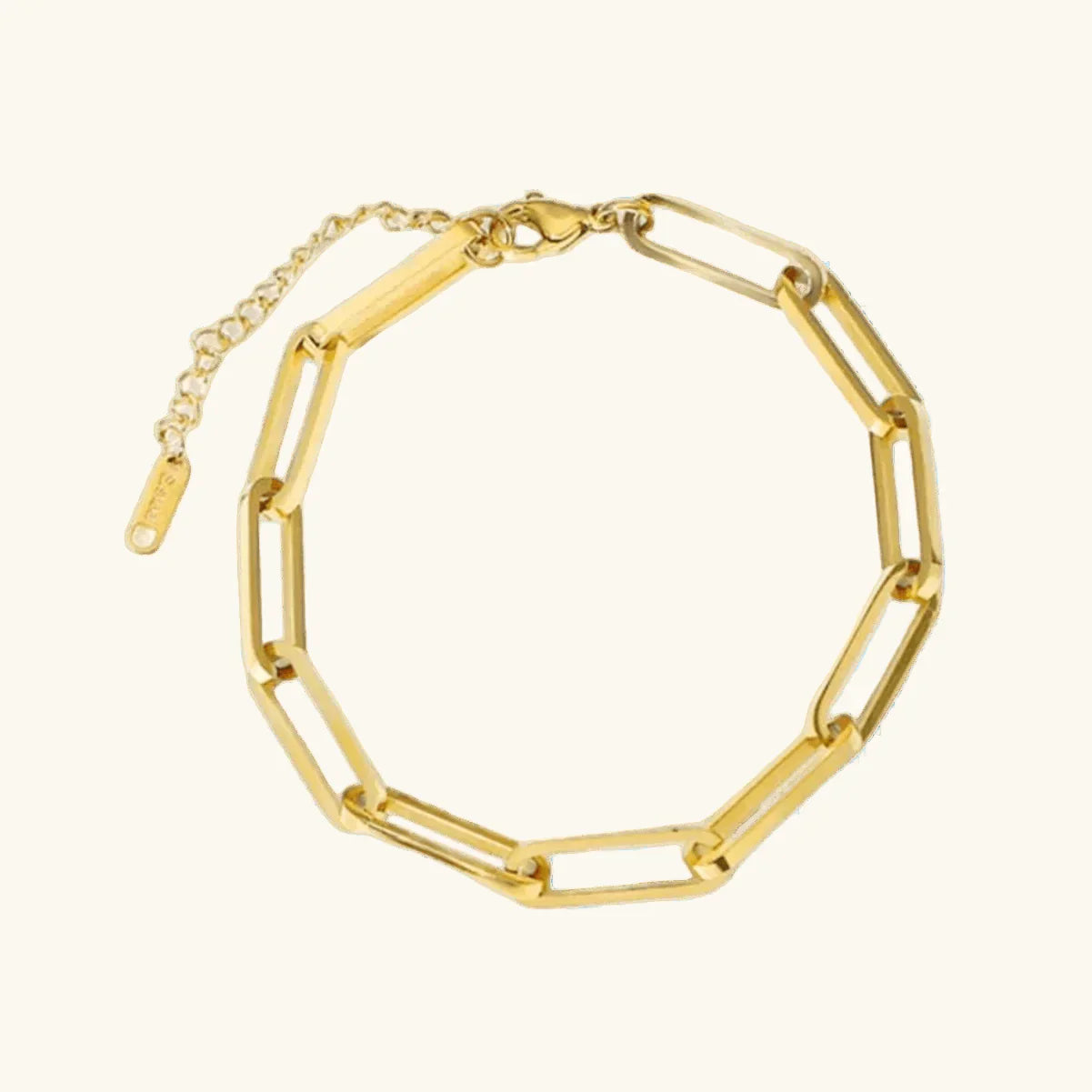 Lina – Armband Kette Paperclip