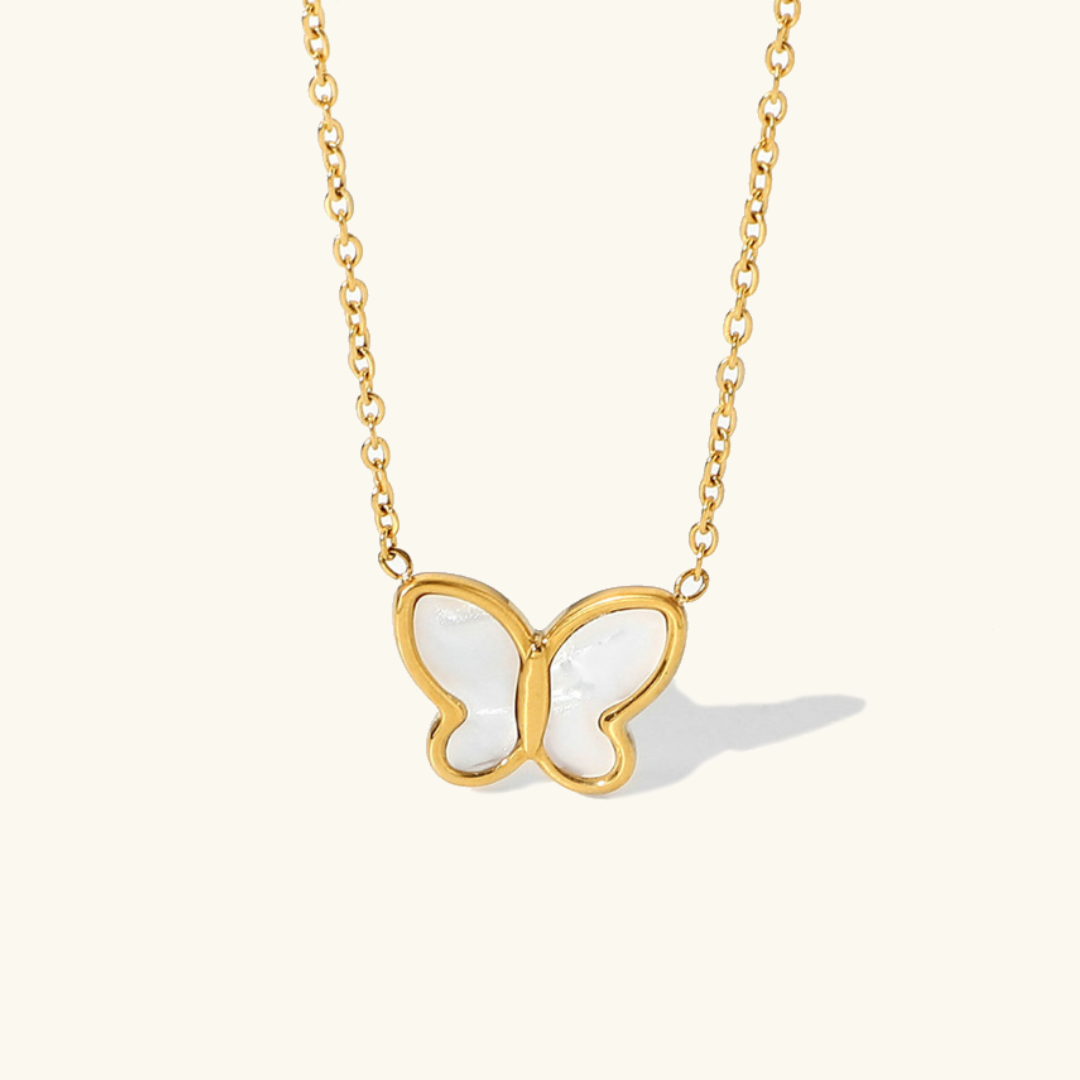 Butterfly - Perlmutt-Halskette