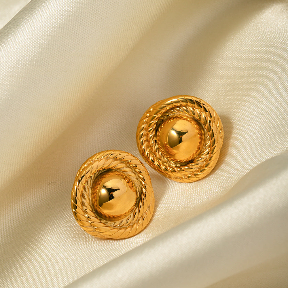 Denise – Ohrringe Gedrehte Goldene Schnur