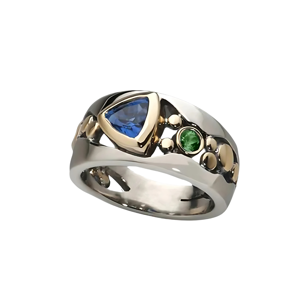 Mariella – Blauer Vintage-Ring