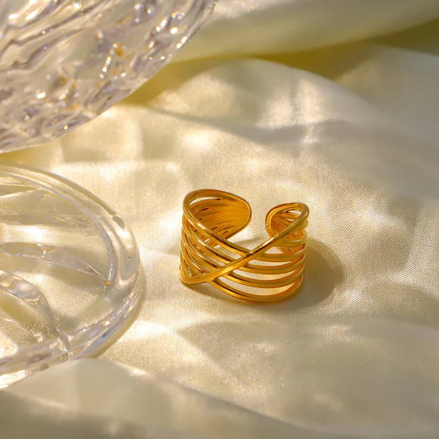 Letvia – Mehrschichtiger Gekreuzter Ring