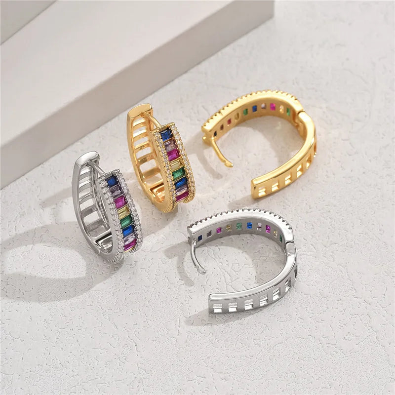 Aurelya – Elegante Regenbogen-Ohrringe