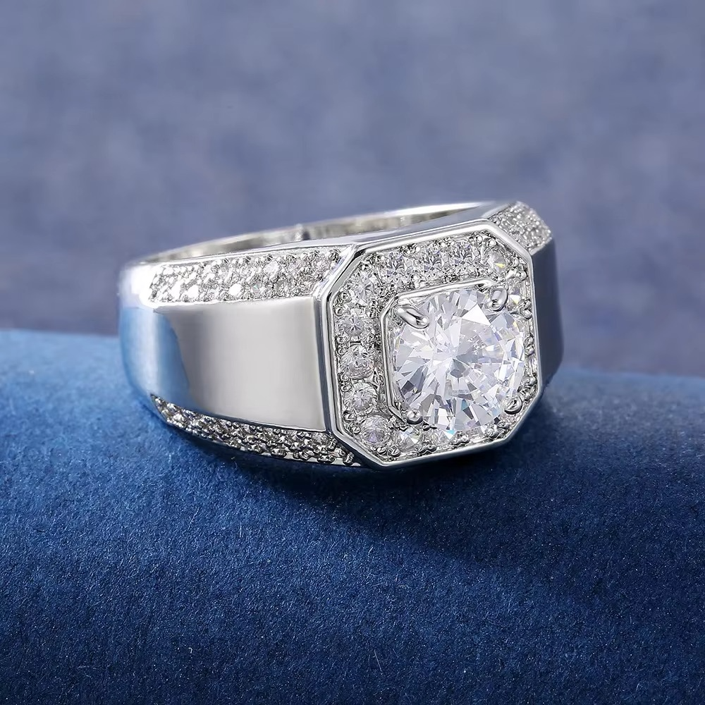 Celestine – Vergoldeter Luxus-Ring 18K Silber