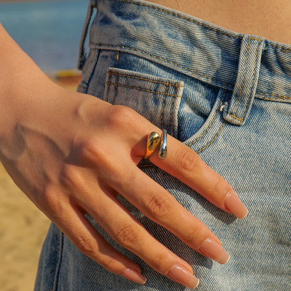 Molly – Ring Tropfenform mehrfarbig