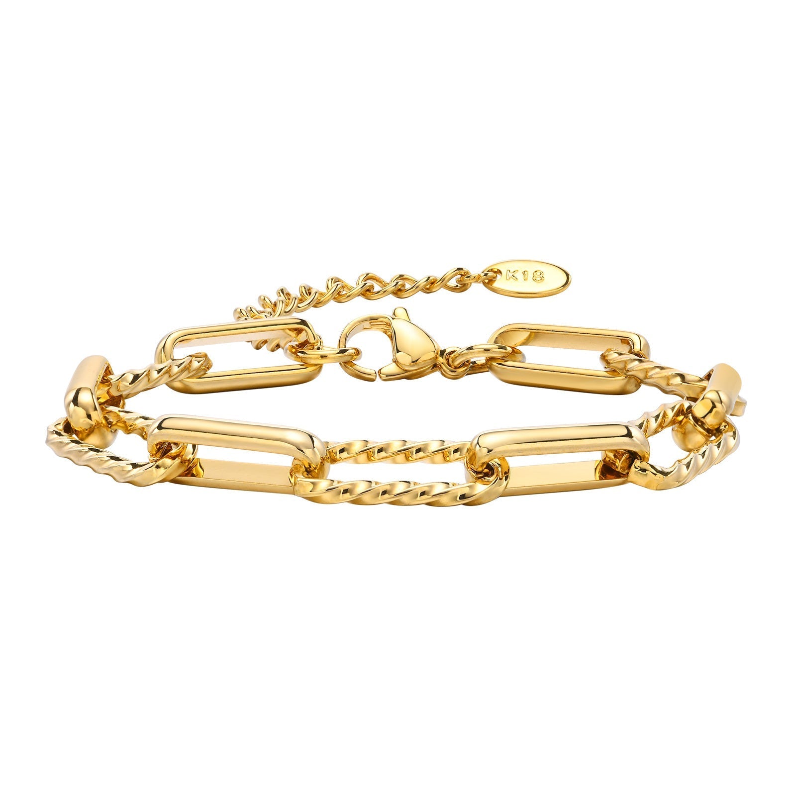 Lora – Pulsera aus Edelstahl Gold