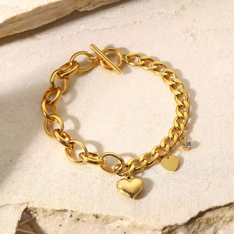 Akira – Elegantes Herzarmband mit Zirkonia