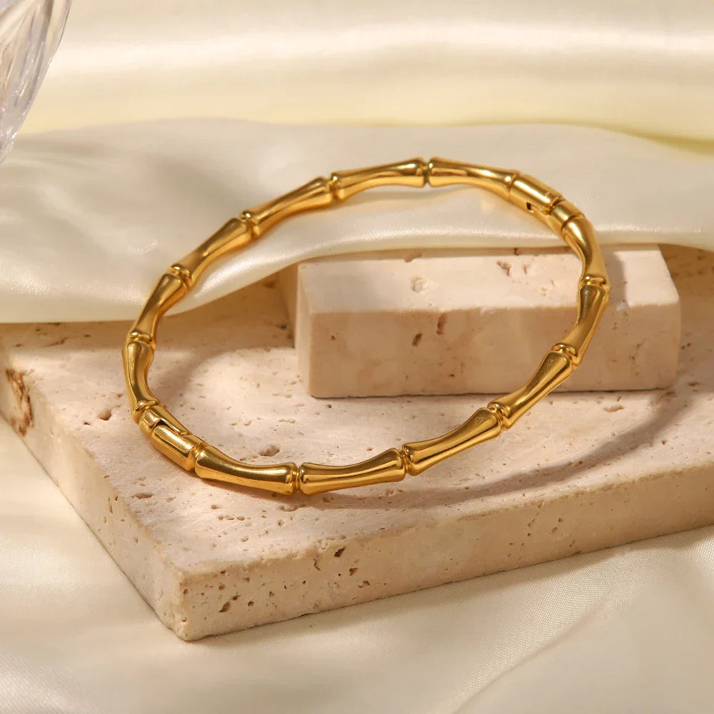 Zen – Manschette Bambus 18 Karat Raffiniert
