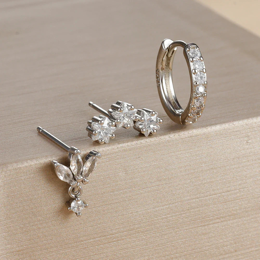 Nova – Set aus Diamant-Ohrringen