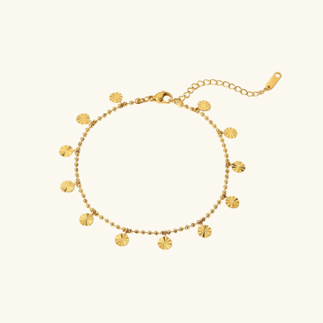 Nina – Fußkettchen Gold