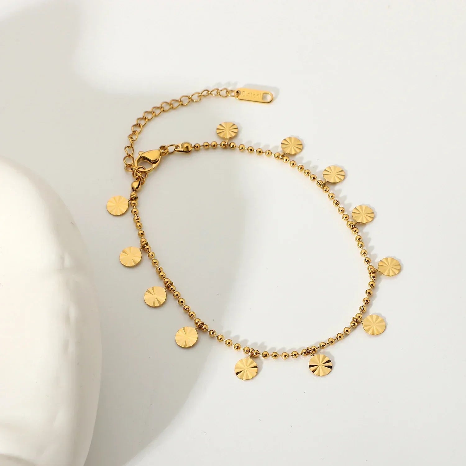 Nina – Fußkettchen Gold