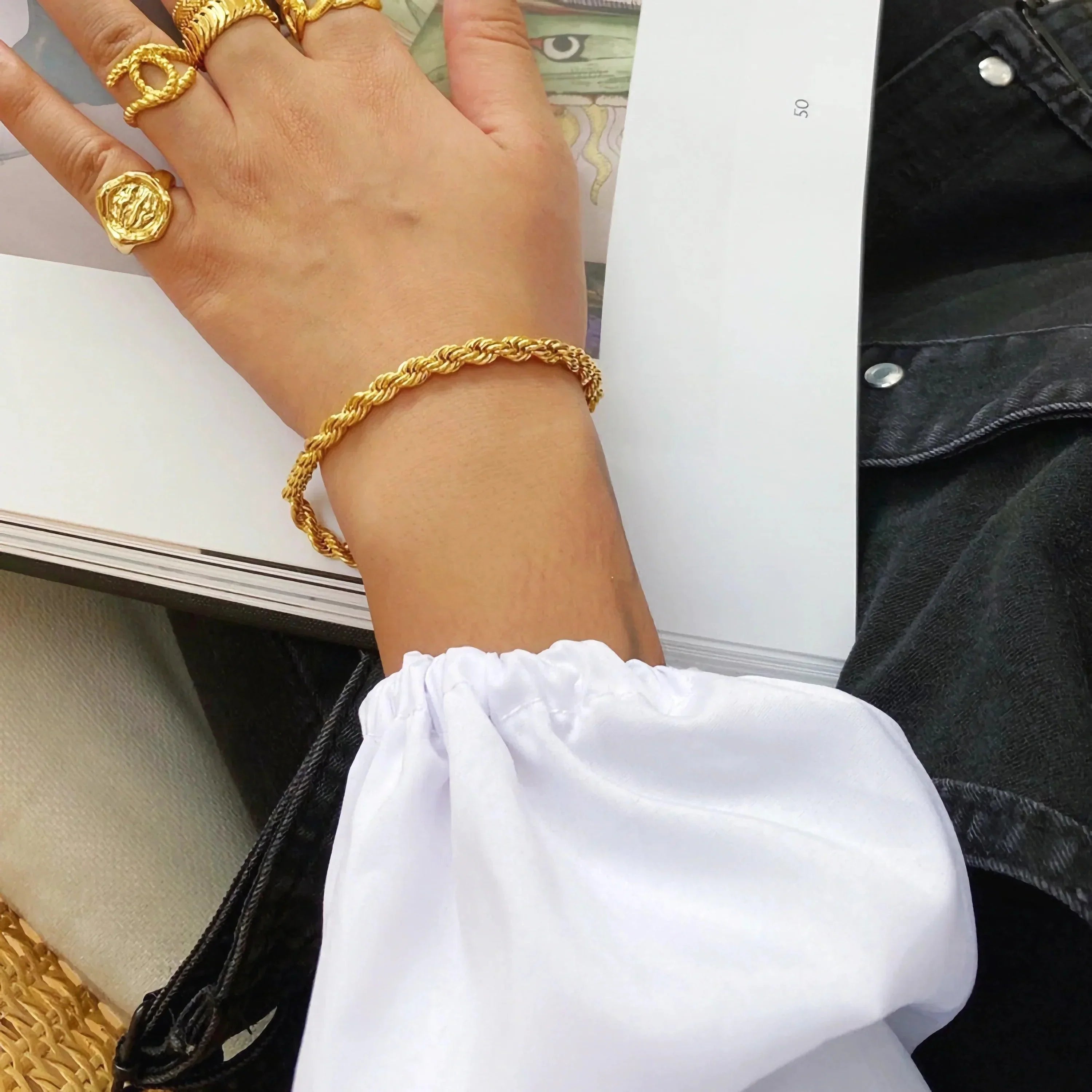 Frankie – Armband Gedrehte Kordel Elegant