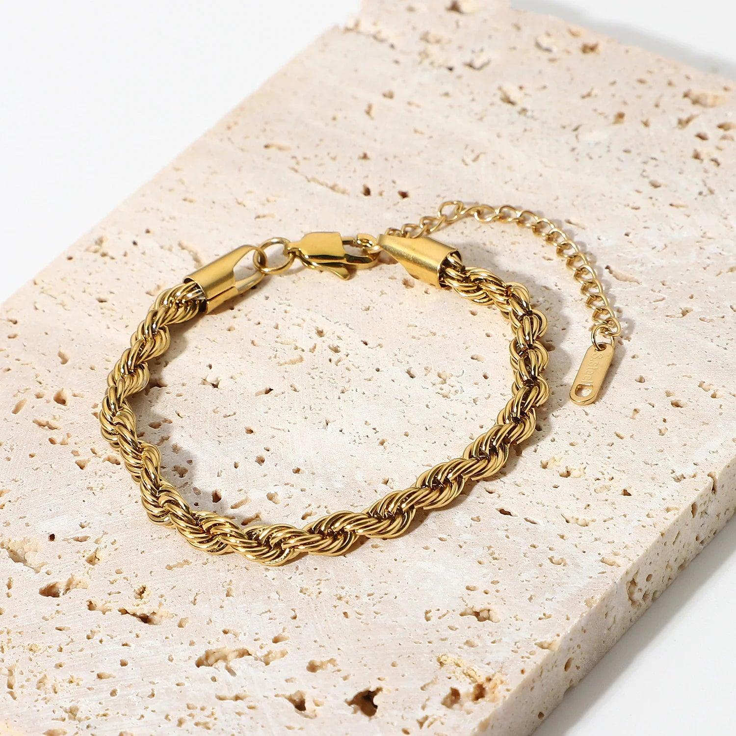 Frankie – Armband Gedrehte Kordel Elegant