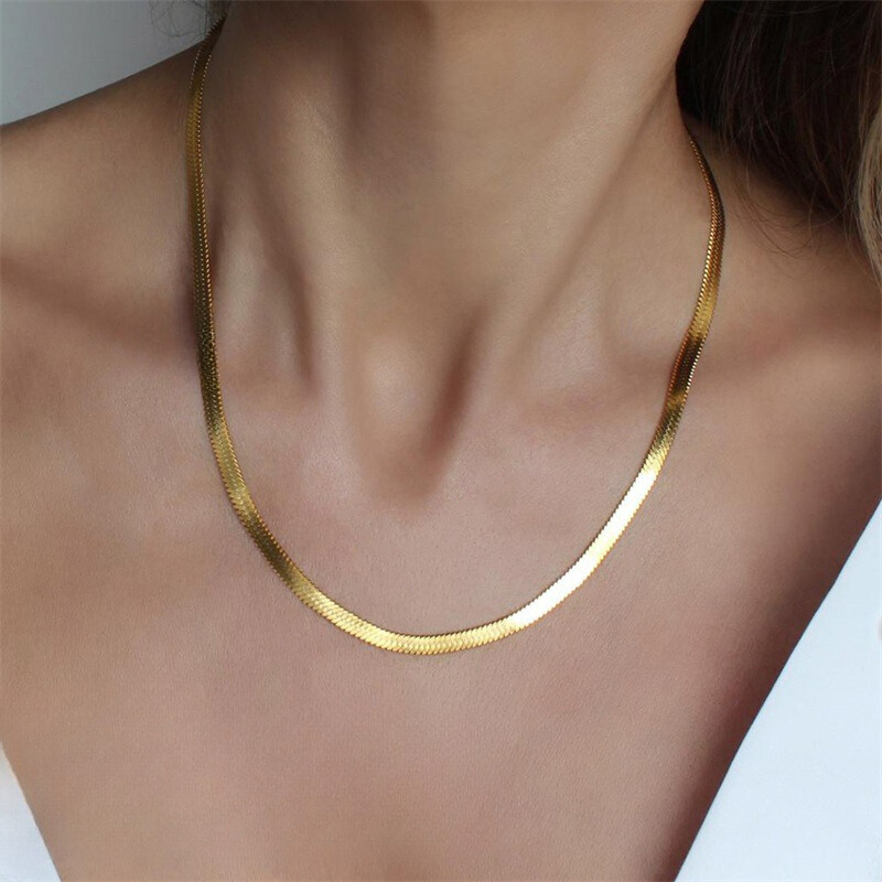 Elizabeth – Collier Schlangenkette Gold