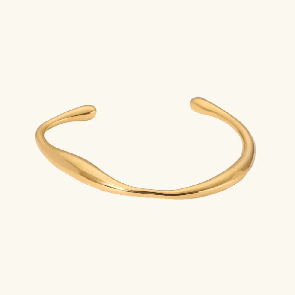 Dia – Skulptiertes Armband aus Edelstahl