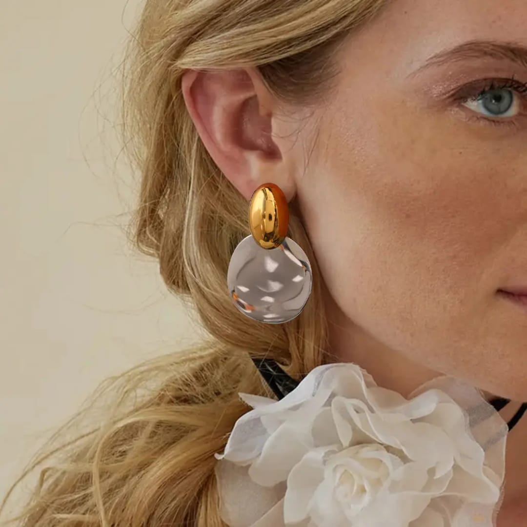 Diana – Elegante Hängende Gold-Ohrringe