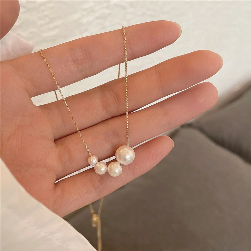 Miya – Goldene Halskette mit Süßwasserperle