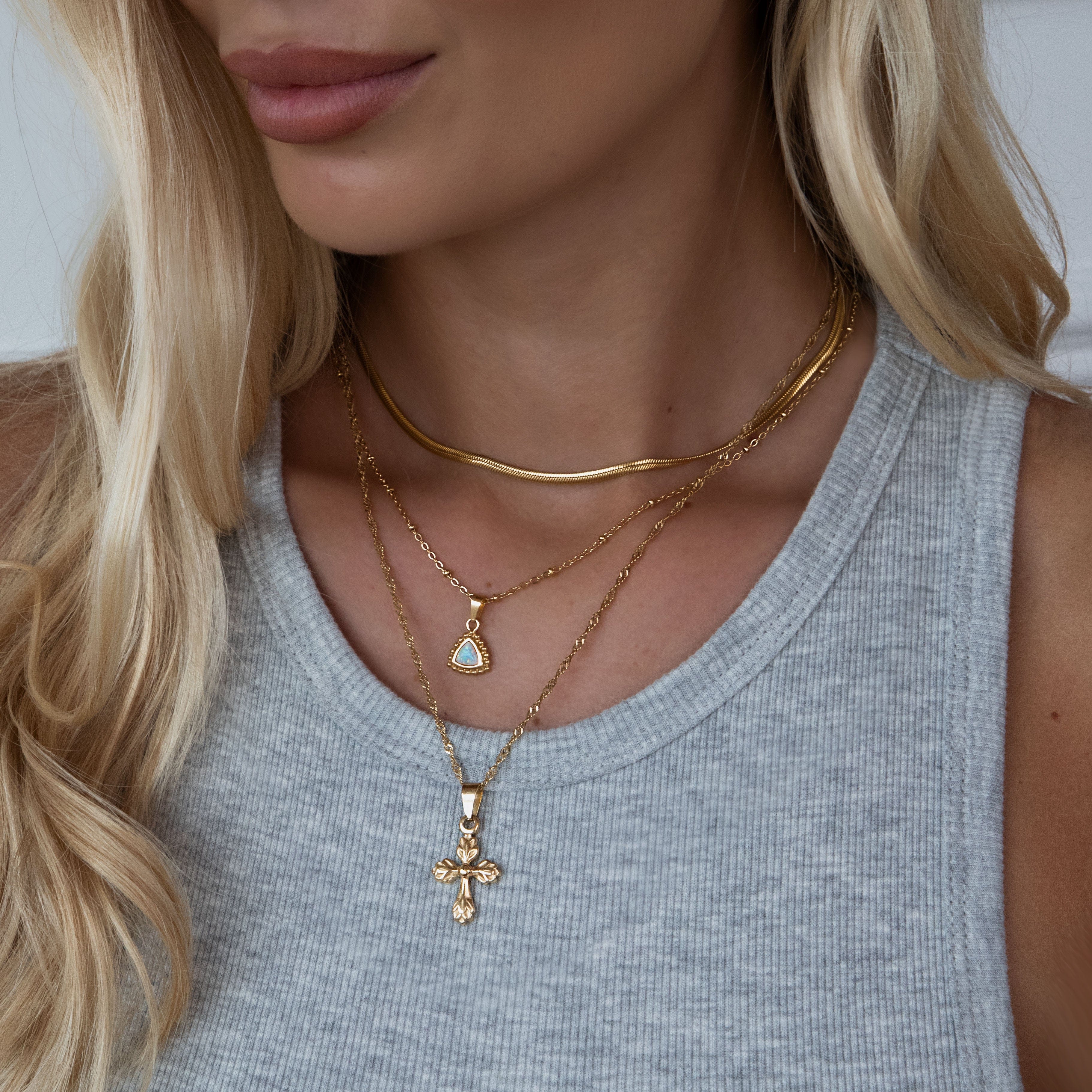 Misu – Schlangen Choker Halskette aus Edelstahl