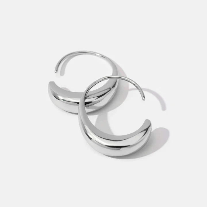 Klassische Tropfen-Ohrringe - Vintage Golden Hoop Ohrring