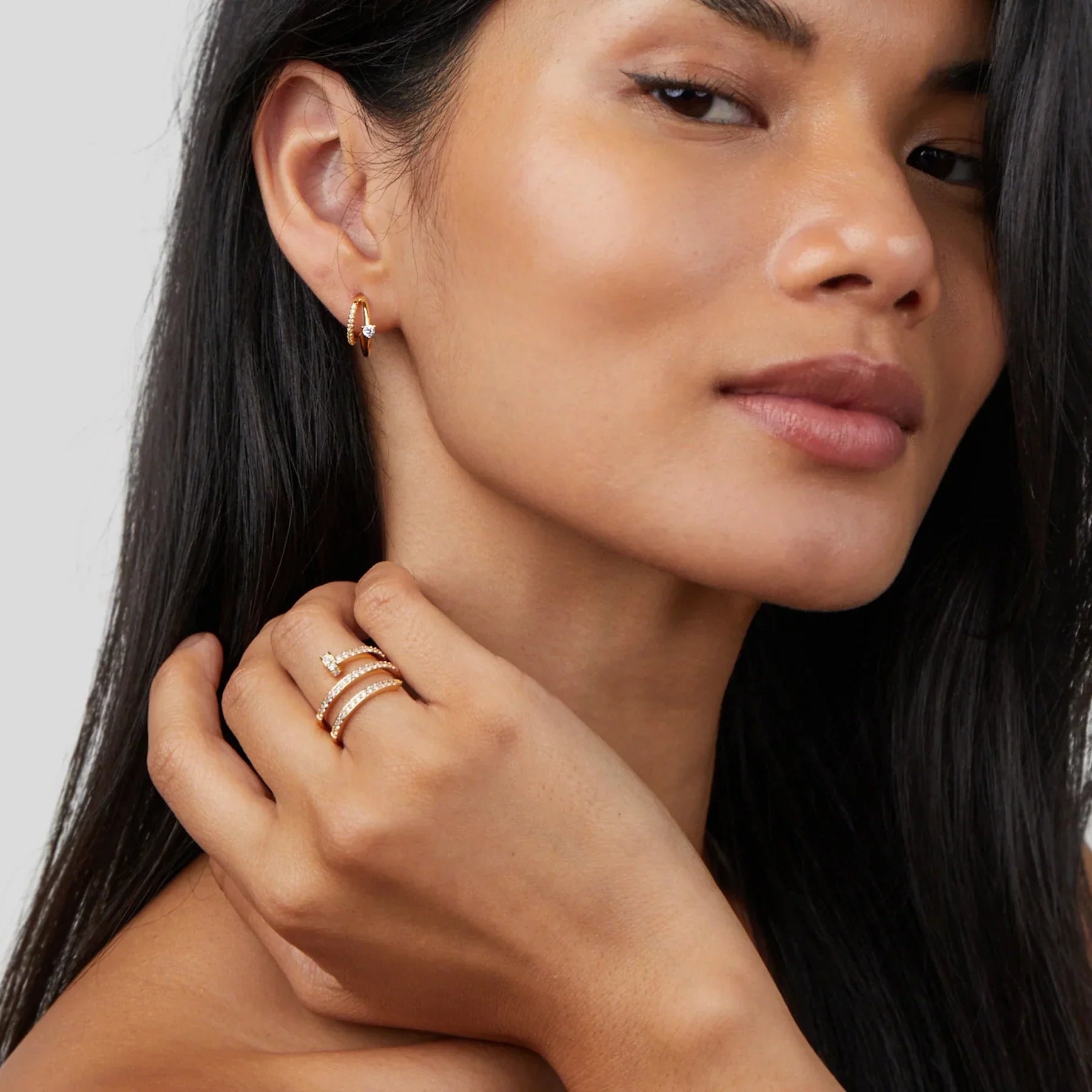 Sadie – Bague Clou Spirale Design Einzigartig für Frauen