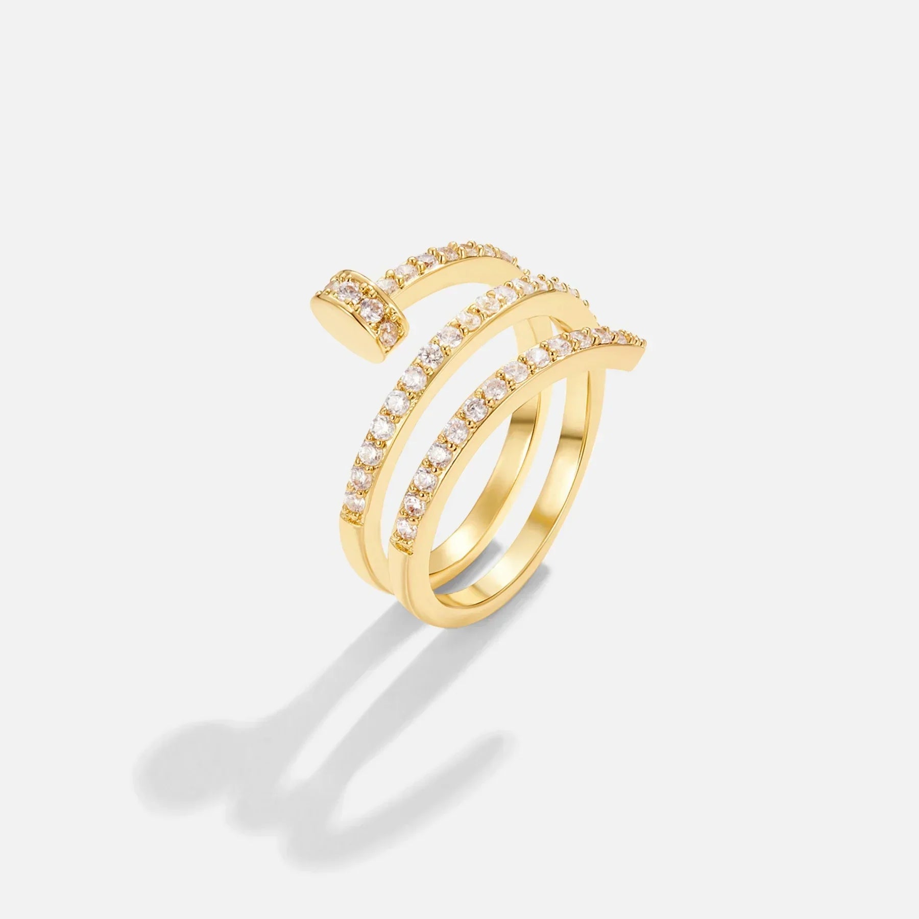Sadie – Bague Clou Spirale Design Einzigartig für Frauen