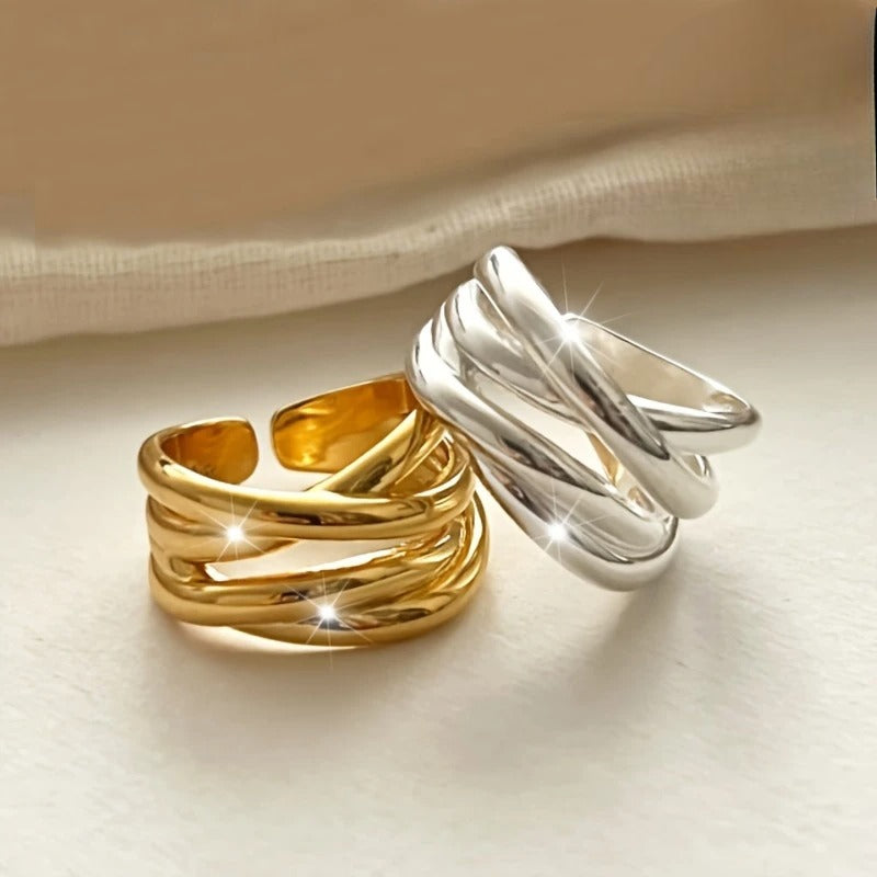 Riley – Geometrischer Ring Romantische Liebe