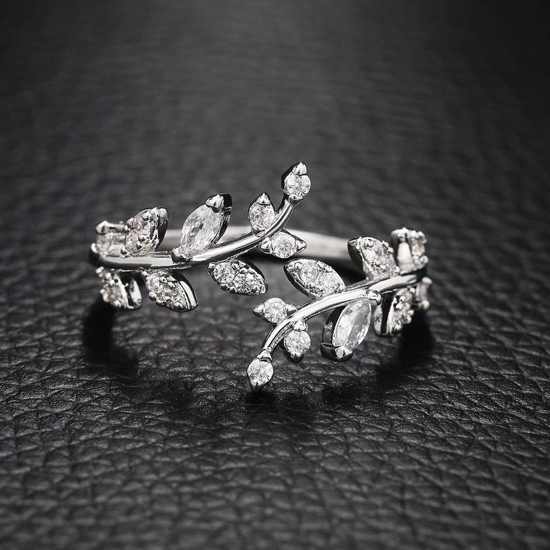 Zweig Blatt - Baum Blatt Ring