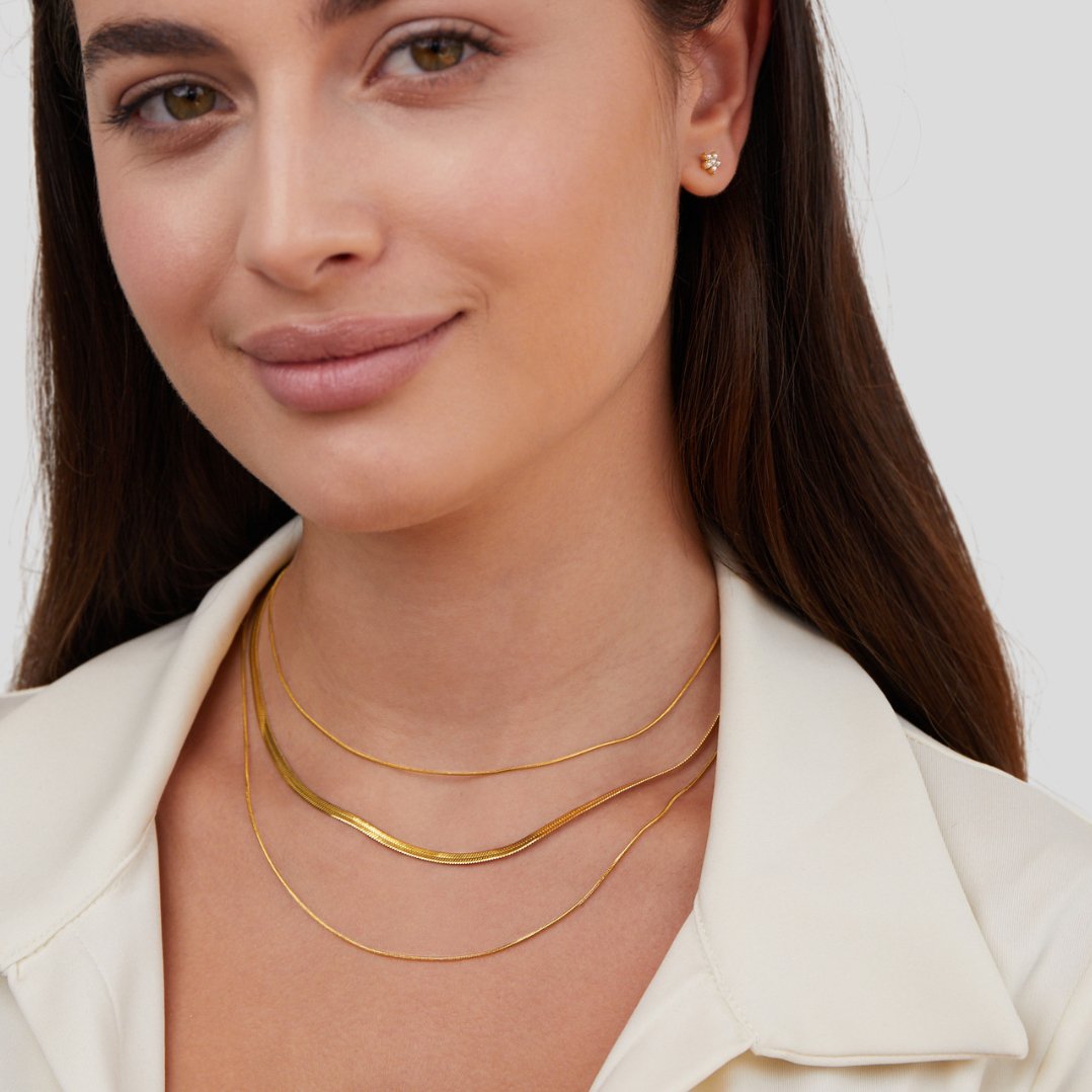 Alix – Goldene Mehrreihige Kette
