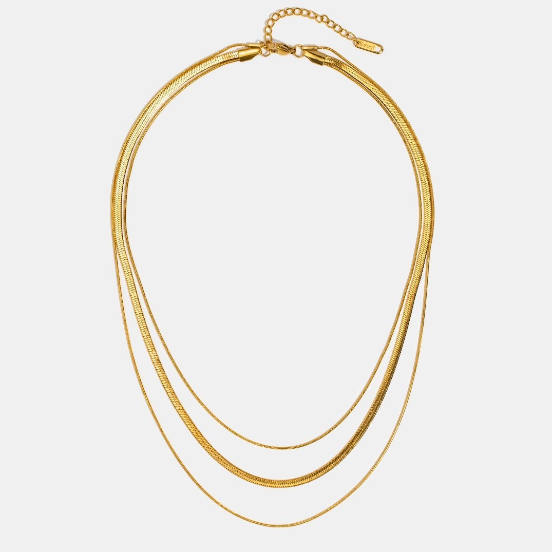 Alix – Goldene Mehrreihige Kette