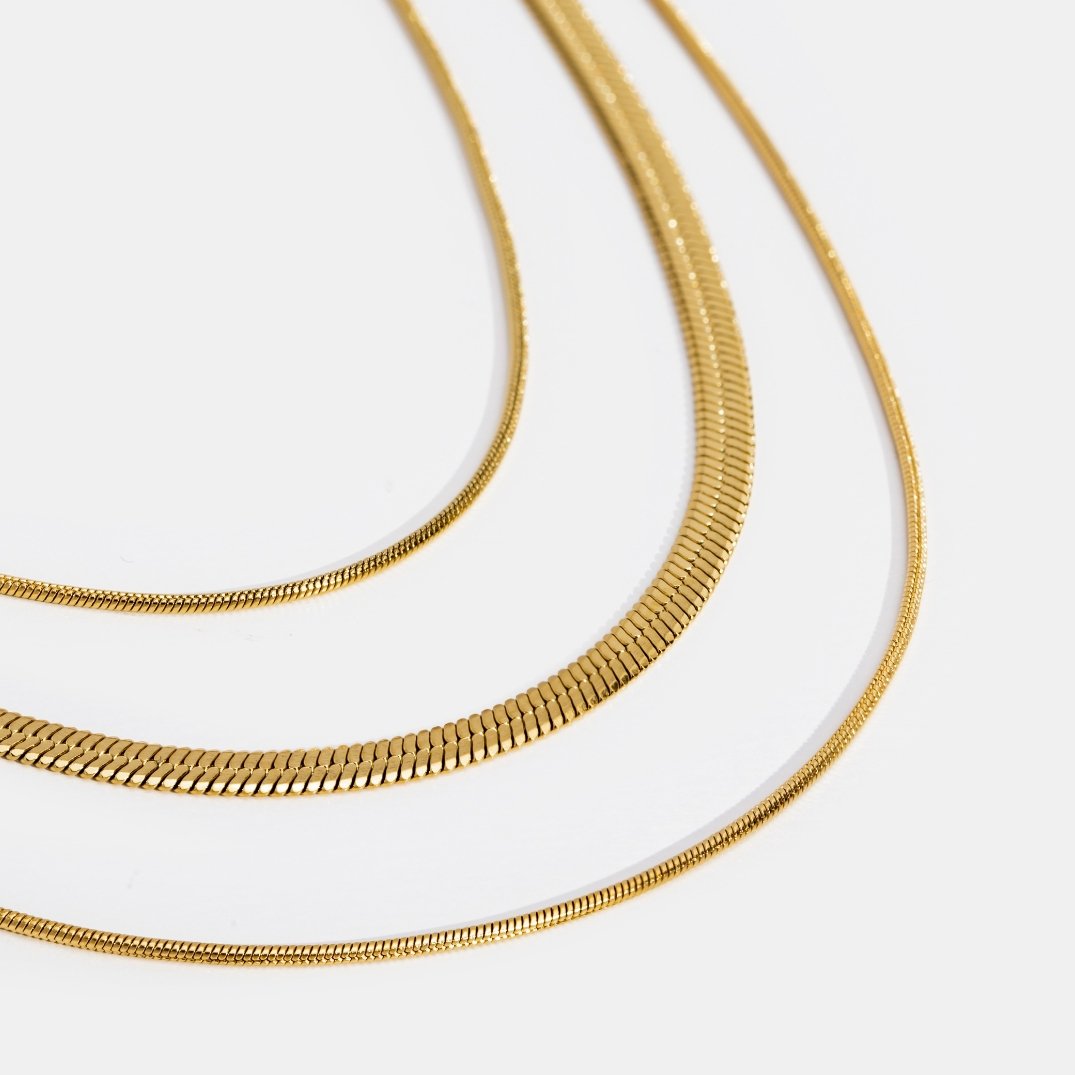 Alix – Goldene Mehrreihige Kette