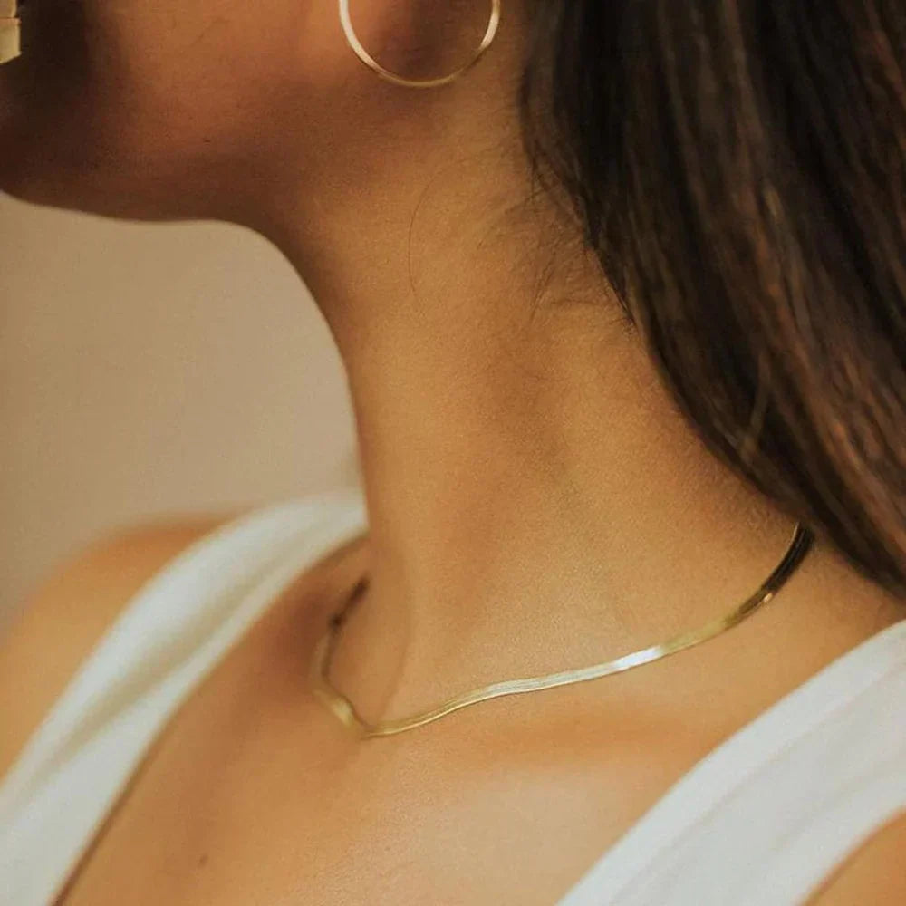 Elizabeth – Collier Schlangenkette Gold