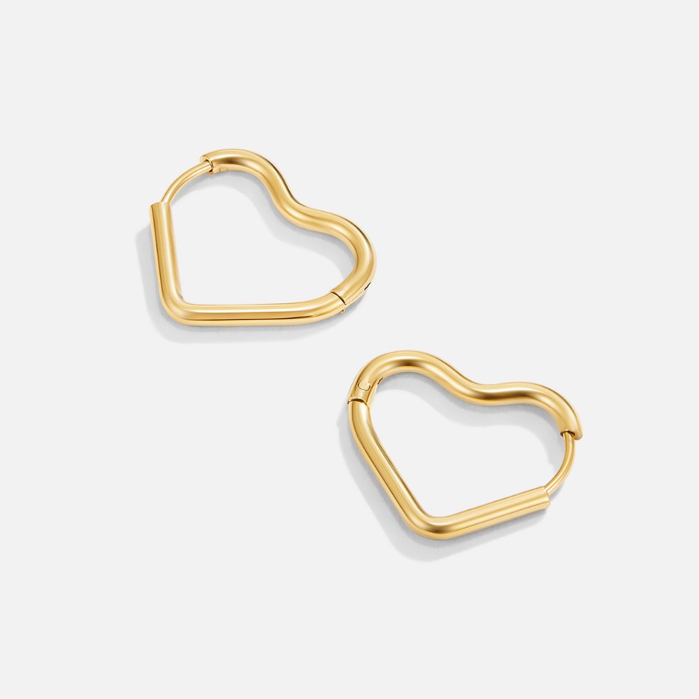 Tessia – Goldene Kreolen Romantisches Herz