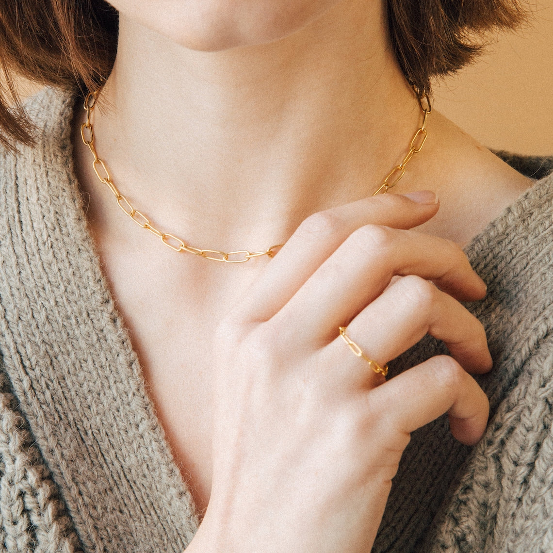 Clip Kette Link - Layer Link Halskette