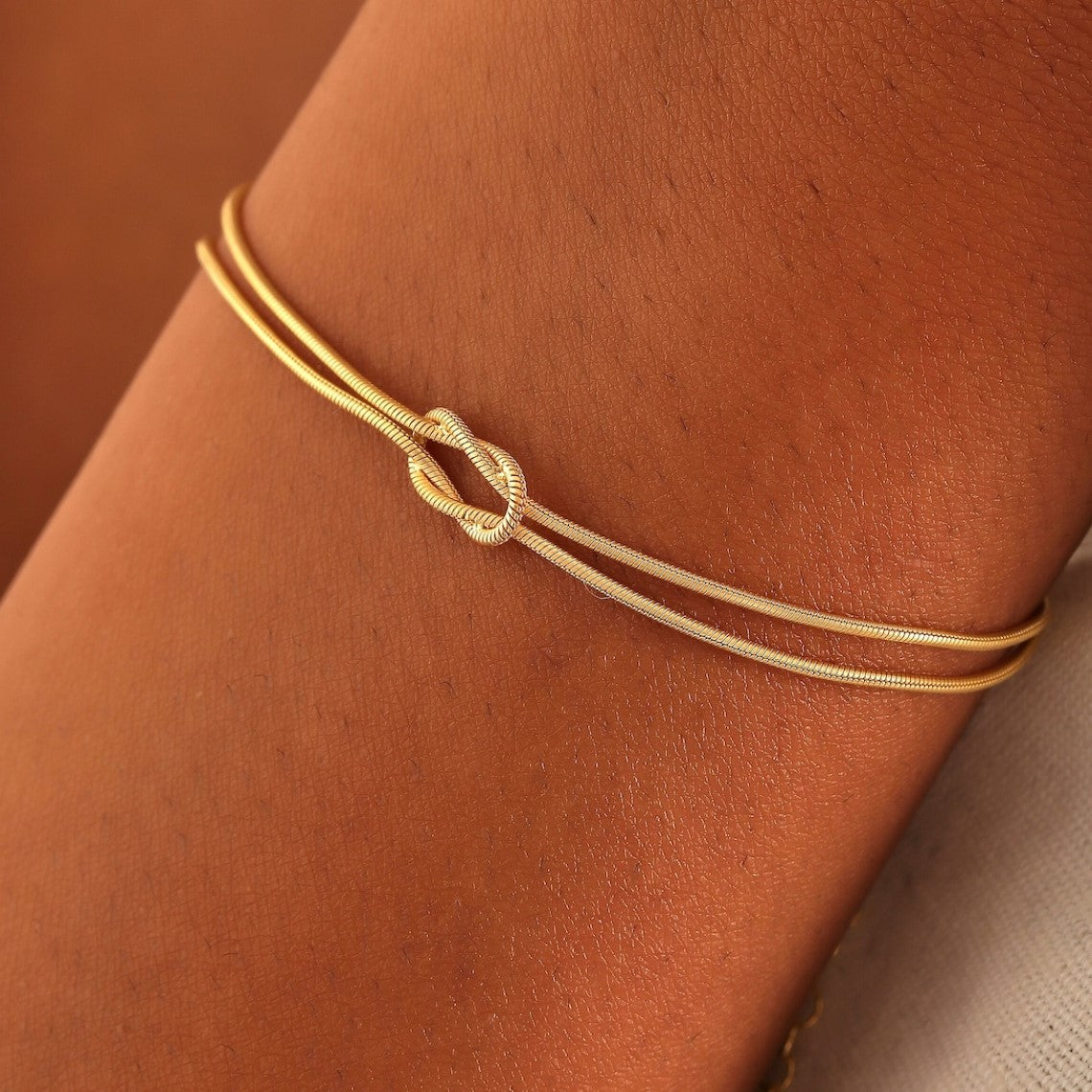 Knoten-Armband - Schlangenketten-Knoten-Armband