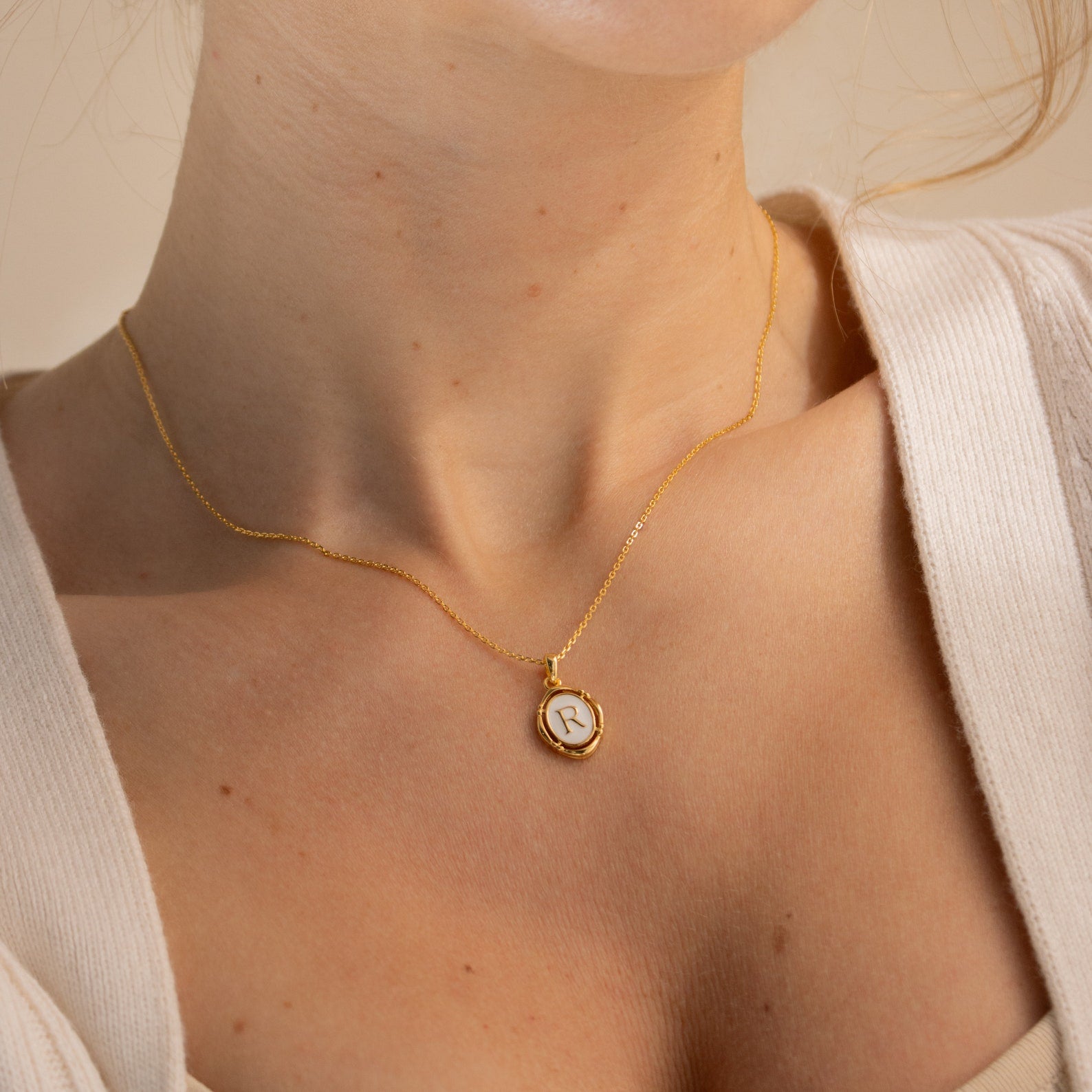 Camille – Kette Anhänger mit Personalisiertem Initial