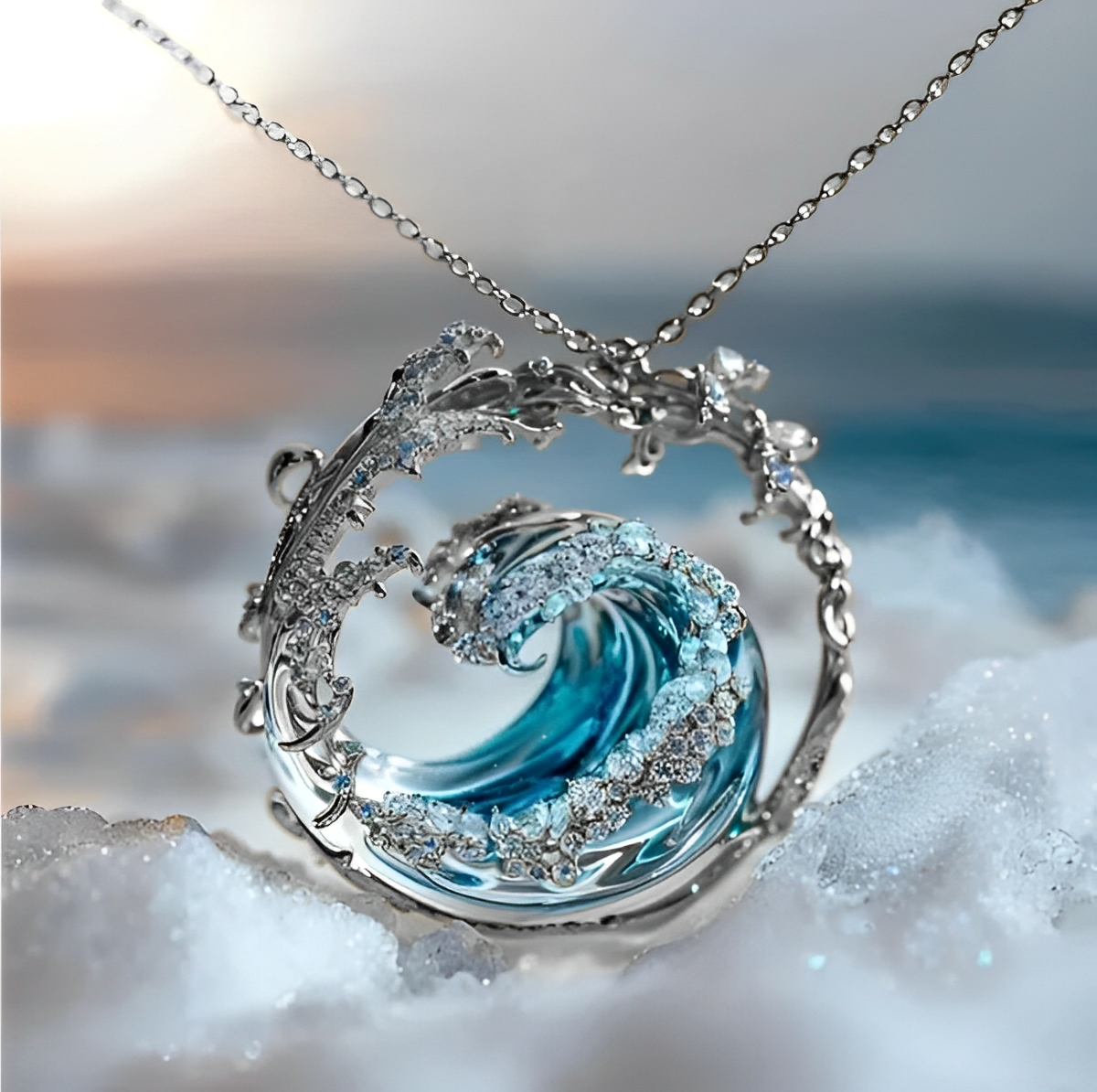 Oceana – Minimalistische Goldene Halskette mit Meerescharme