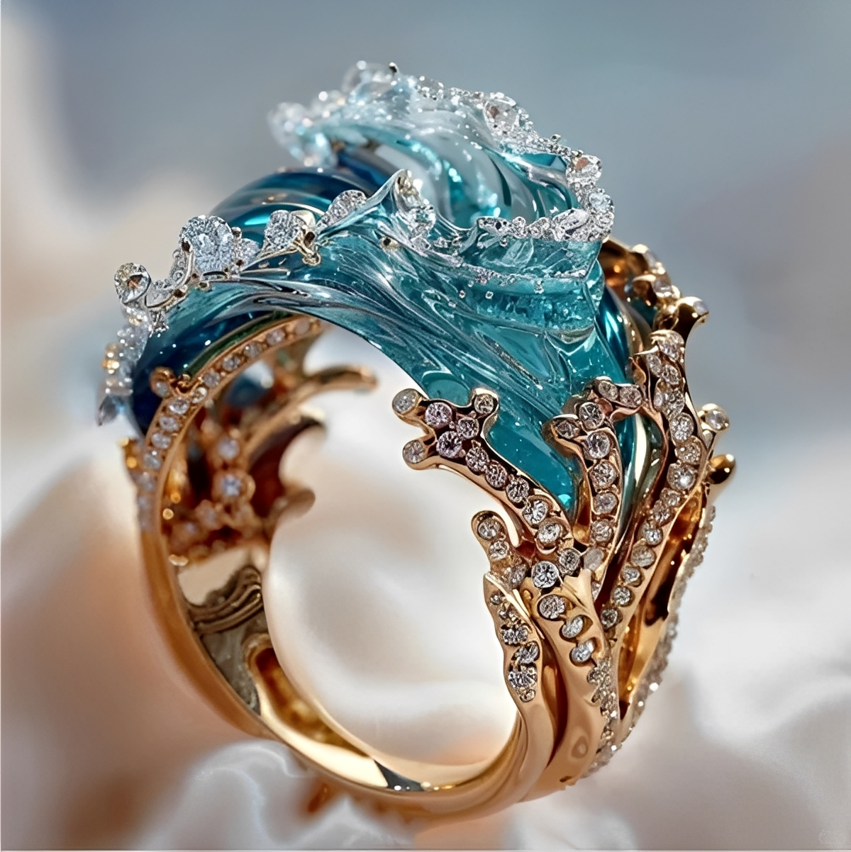 Ursula – Ring Marine Raffiniert