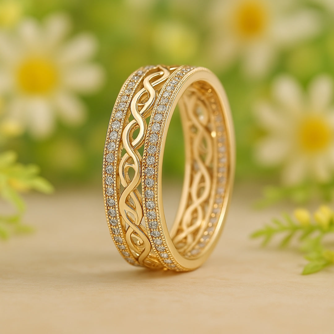 Inez – Hohlring Gold Glänzend