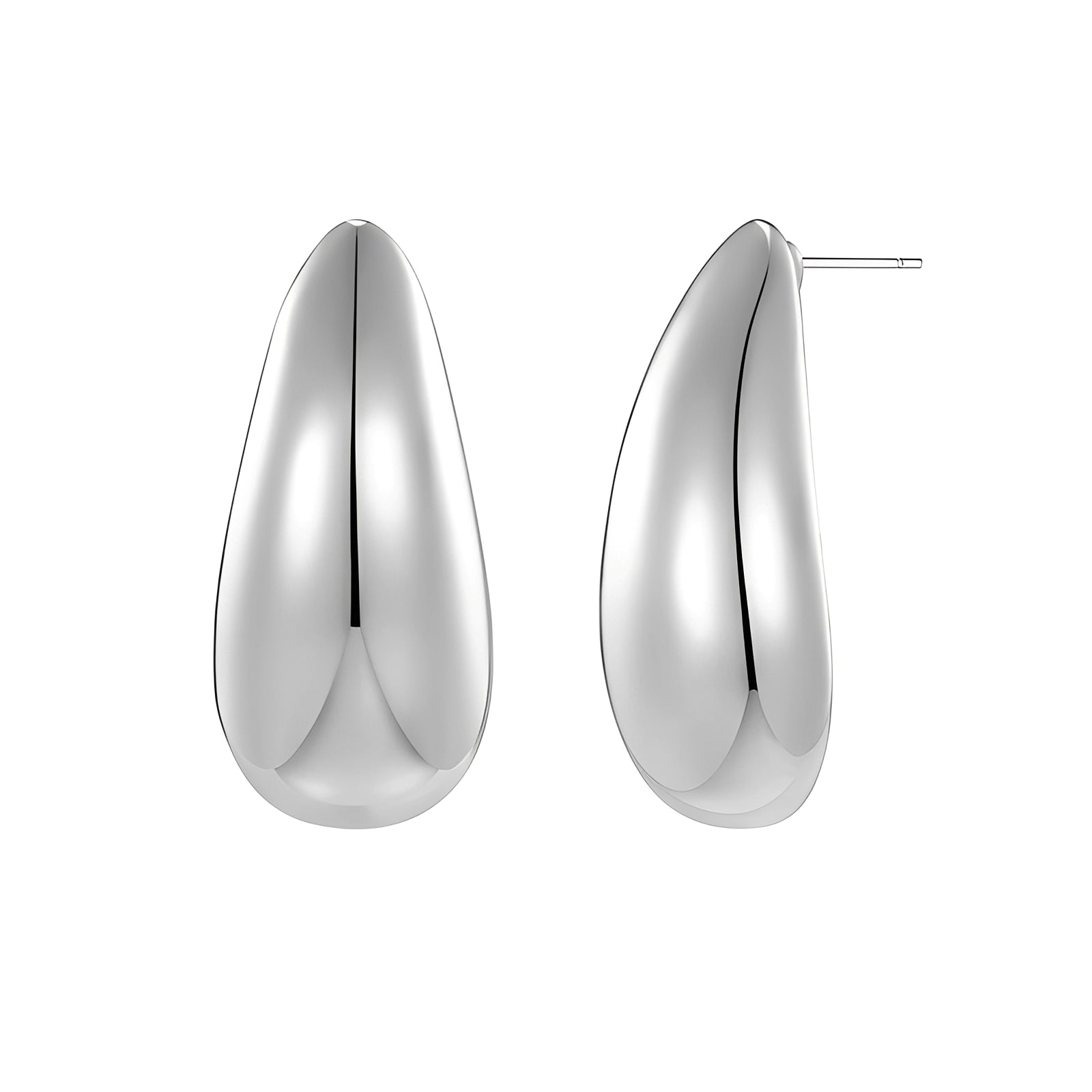 Alya – Minimalistische Tropfenohrringe aus Metall