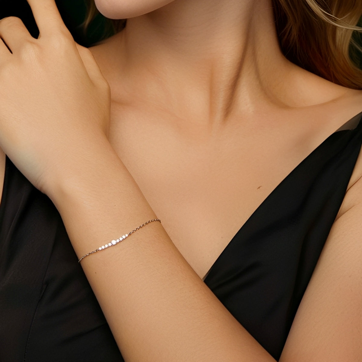 Elena – Moissanite Armband aus Sterlingsilber