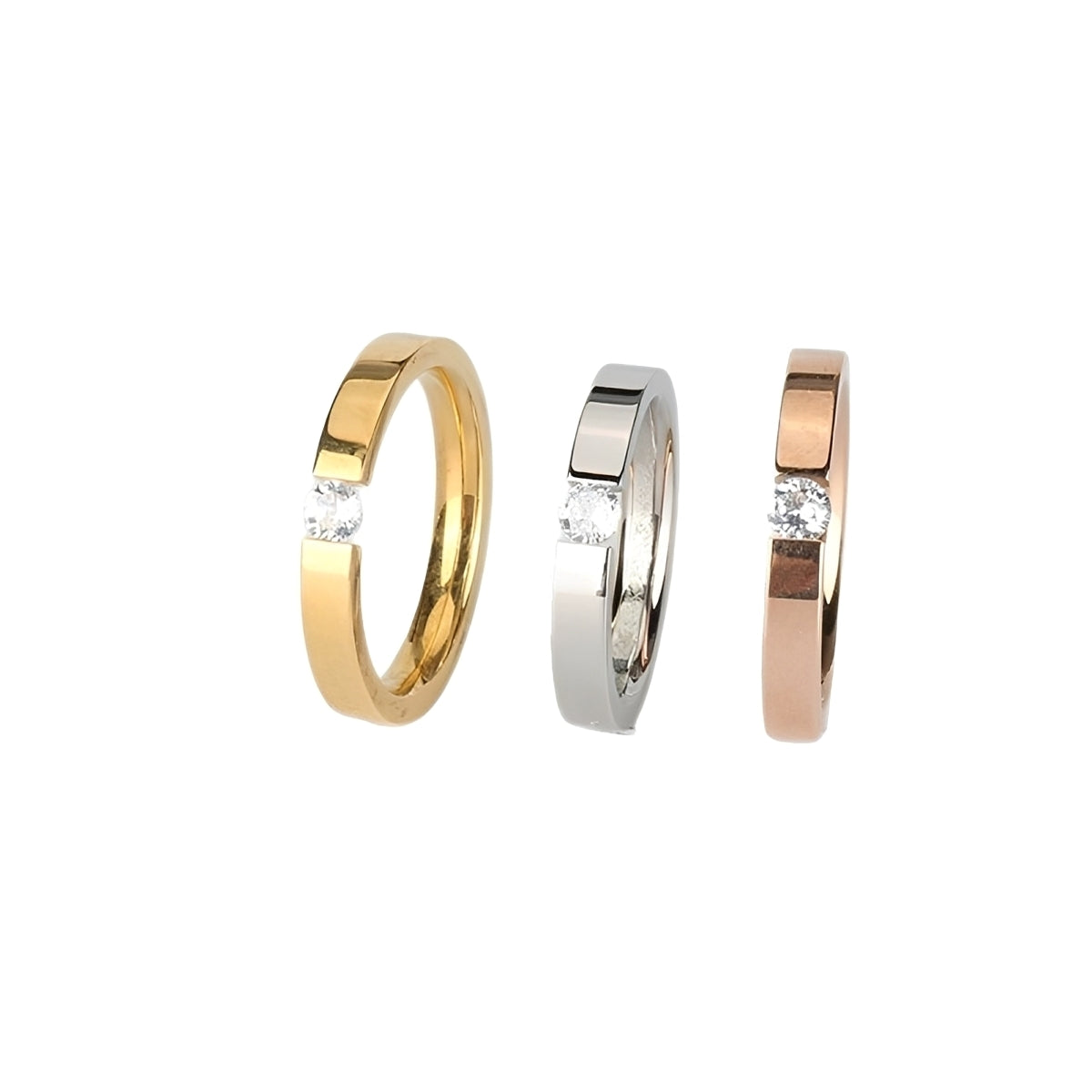 Adriana – Eleganter Zirkonia-Ring für Paare