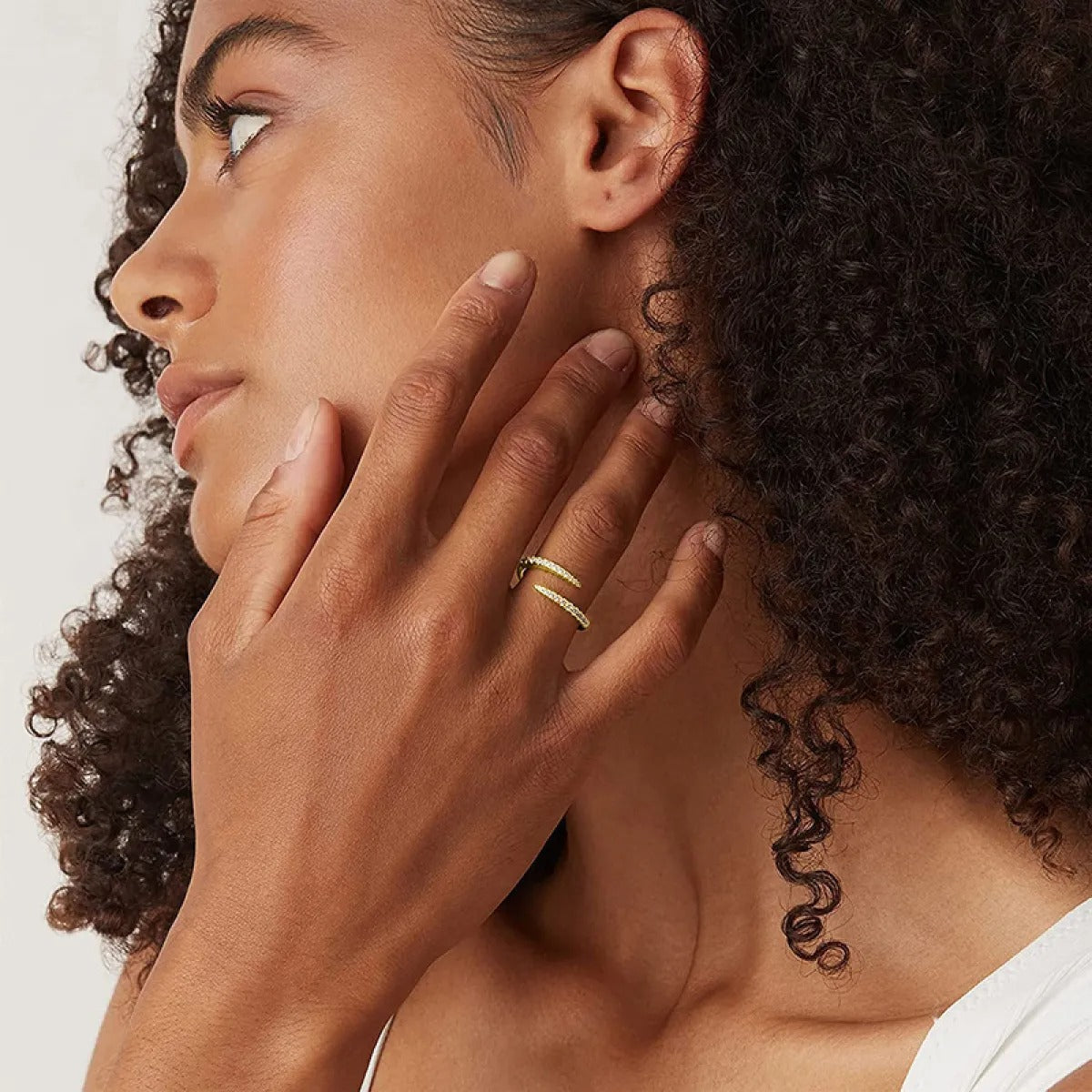 Naomi – Ring Zirkon Minimalistisch Verstellbar