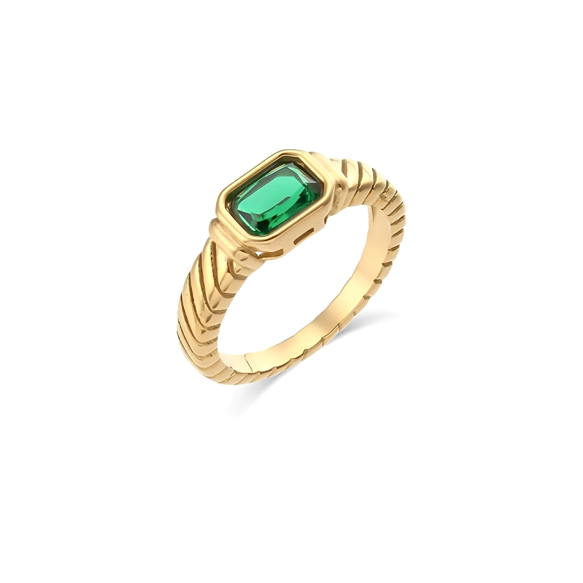 Zendy – Chic Zirkonring aus Stahl