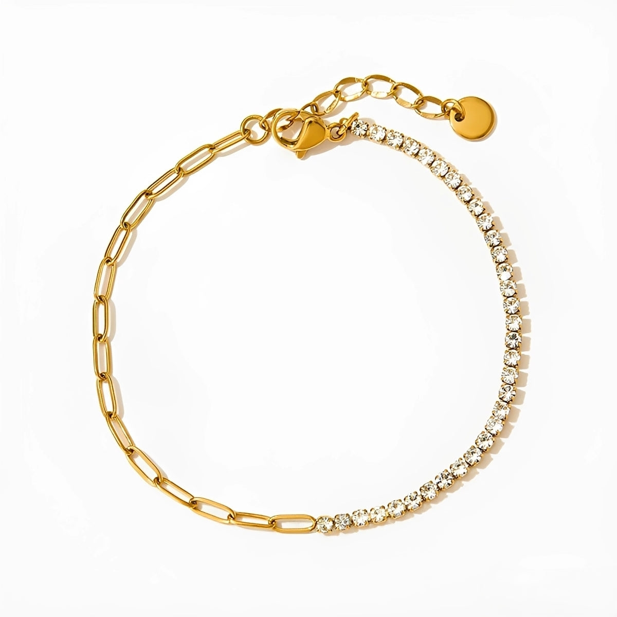 Yani – Elegantes Zirkonia-Armband aus Edelstahl