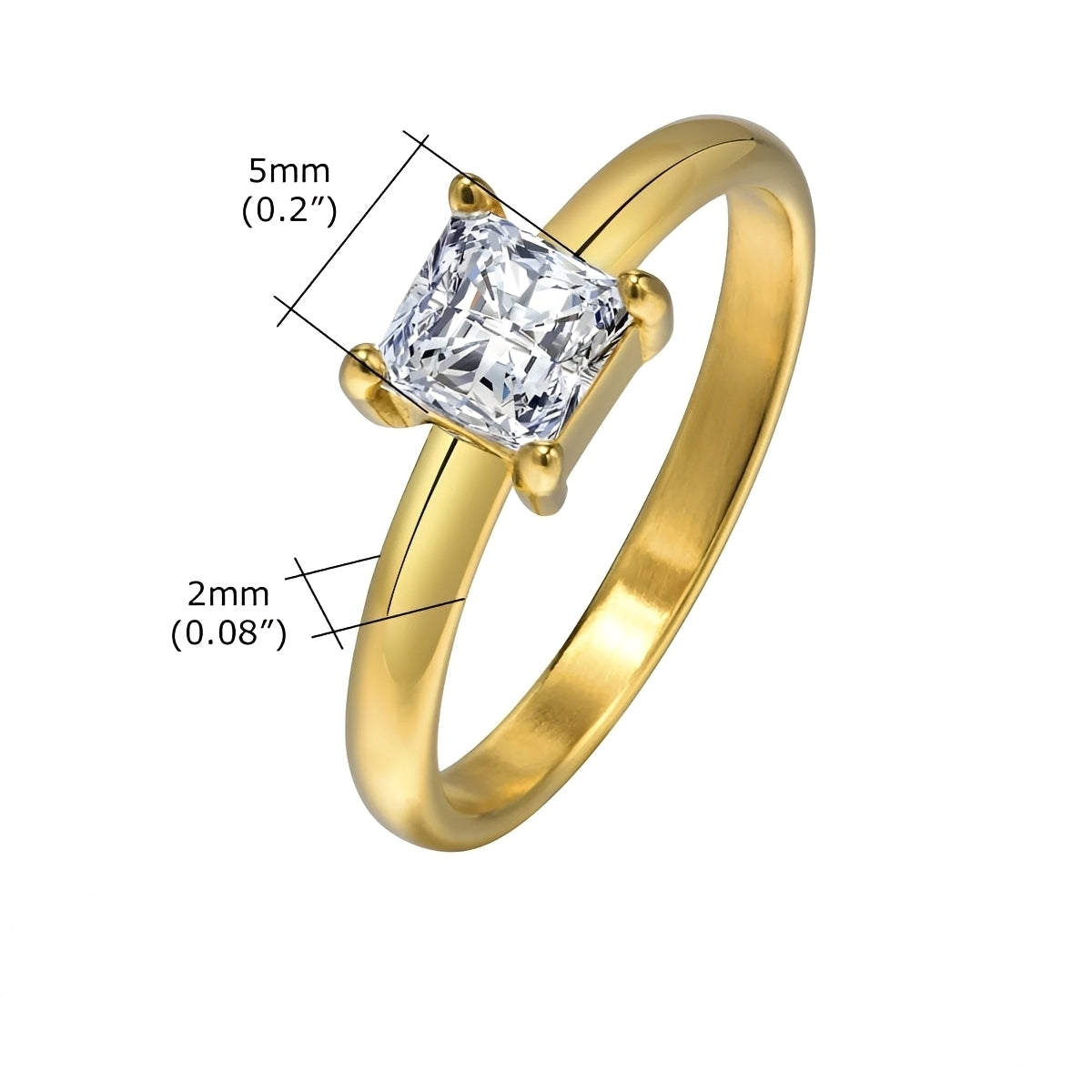 Tashi – Eleganter vergoldeter Ring