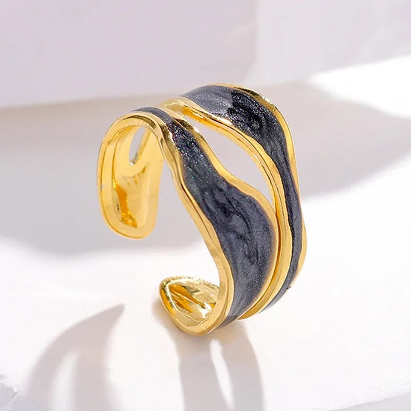 Elina – Vintage-Ring in Weißem Gold Elegant