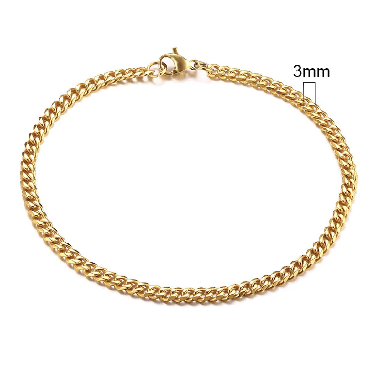 Léna – Klassisches kubanisches Kettenarmband