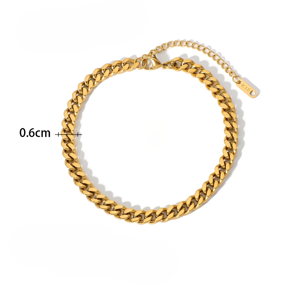 Clara – Trendiges Knöchelarmband aus Edelstahl