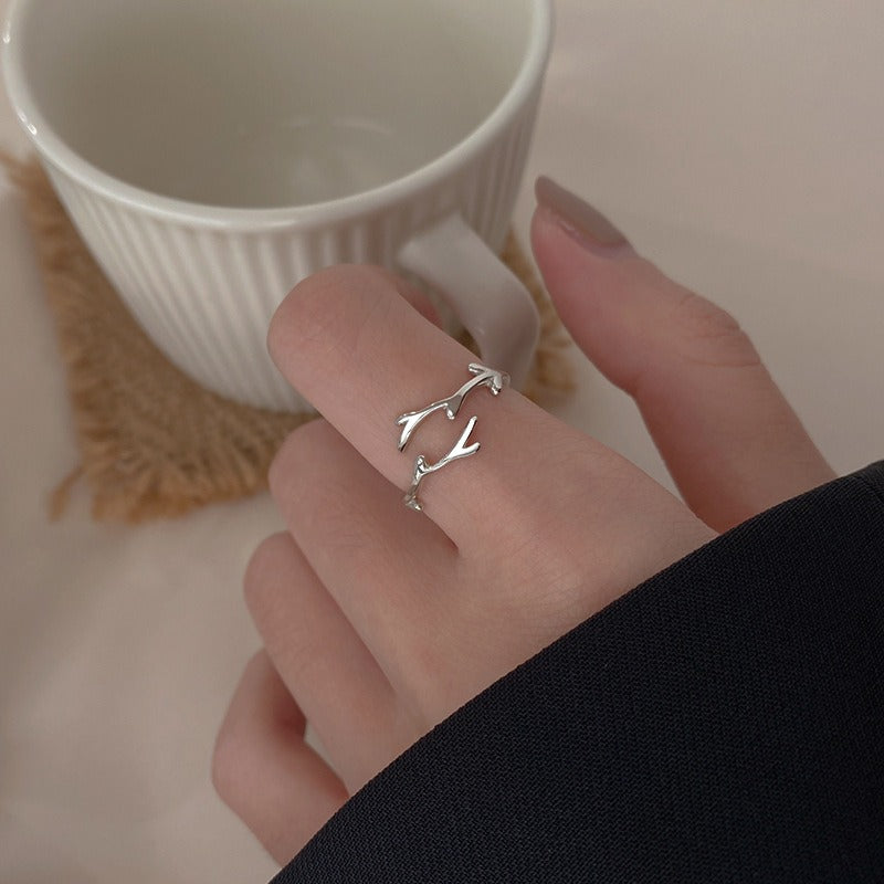 Auren – Ring Zweig Sterlingsilber