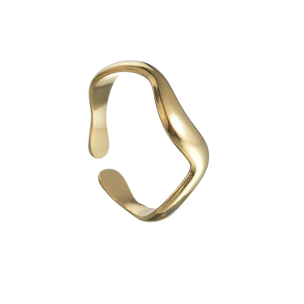 Naira – Ring Skulpturale Wasserwelle