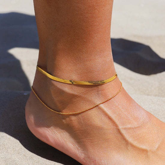 Frida – Knöchel Kette Gold